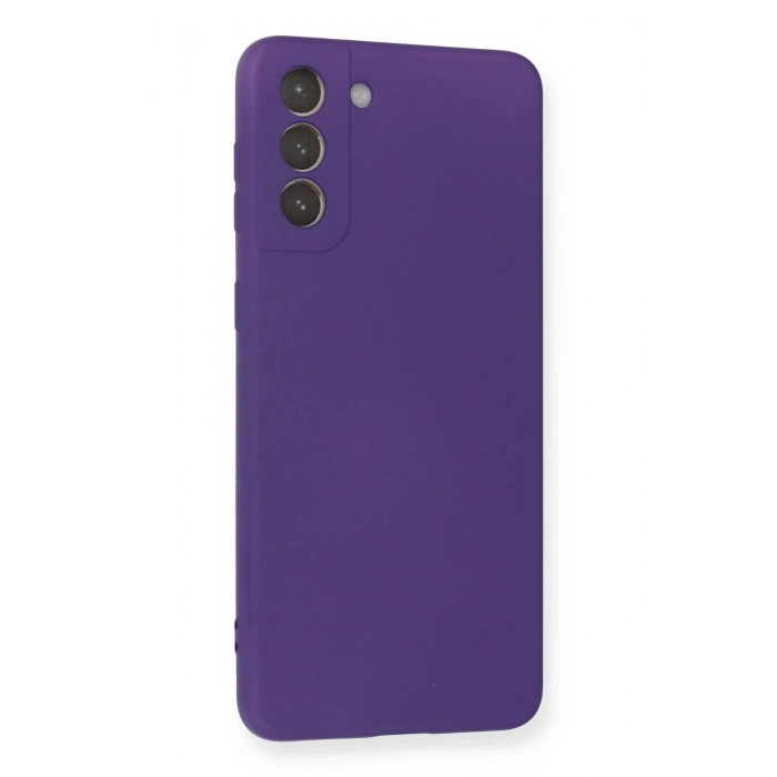HarmonyAura  Samsung Galaxy S21 Plus Kılıf Nano Içi Kadife Silikon - Mor