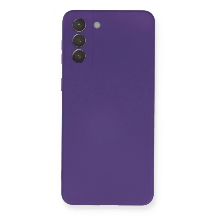 HarmonyAura  Samsung Galaxy S21 Plus Kılıf Nano Içi Kadife Silikon - Mor