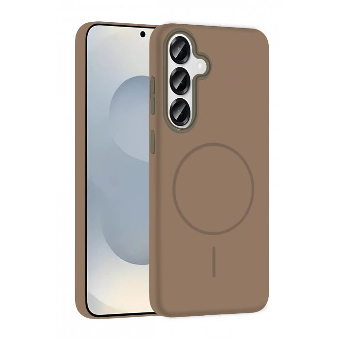 HarmonyAura Samsung Galaxy S23 FE Broş Magsafe Kapak - Çöl Titanyum