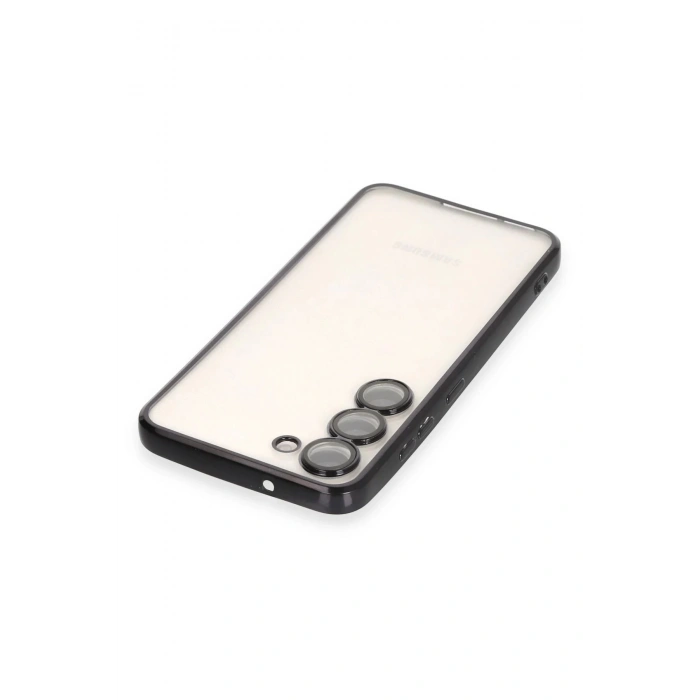 HarmonyAura  Samsung Galaxy S23 Plus Kılıf Lensli Silikon - Siyah