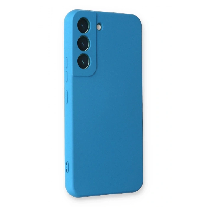 HarmonyAura  Samsung Galaxy S23 Plus Kılıf Nano Içi Kadife Silikon - Mavi