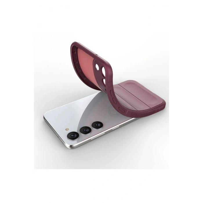 HarmonyAura  Samsung Galaxy S23 Plus Kılıf Optimum Silikon - Bordo