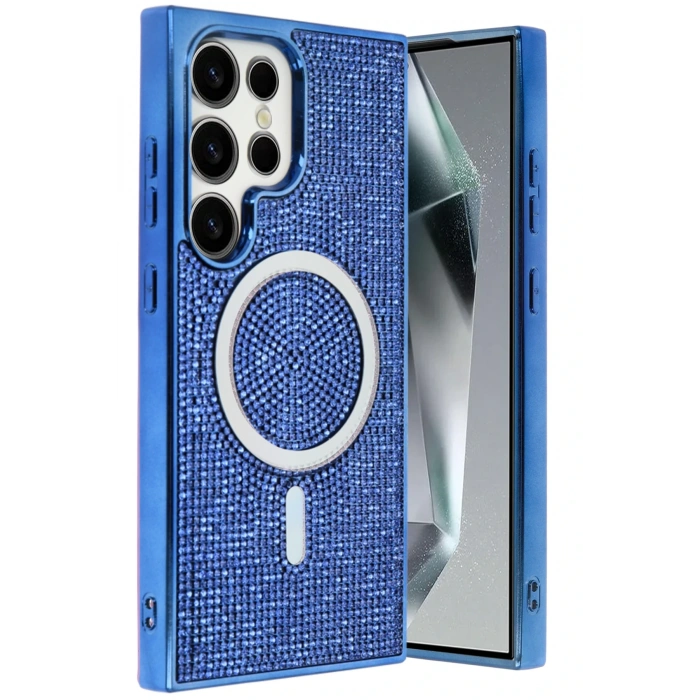 HarmonyAura Samsung Galaxy S23 Ultra Helen Magsafe Kapak - Lacivert