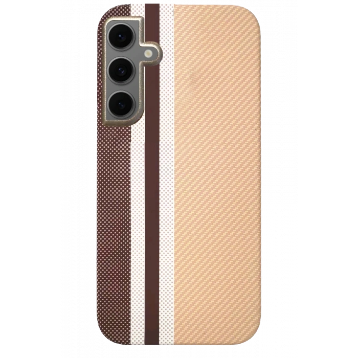 HarmonyAura Samsung Galaxy S24 Besa Magsafe Kapak - Krem