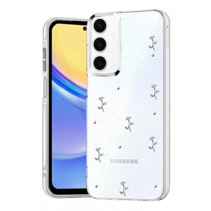 HarmonyAura Samsung Galaxy S24 FE Fiyonk Desenli Kapak - Desen 2