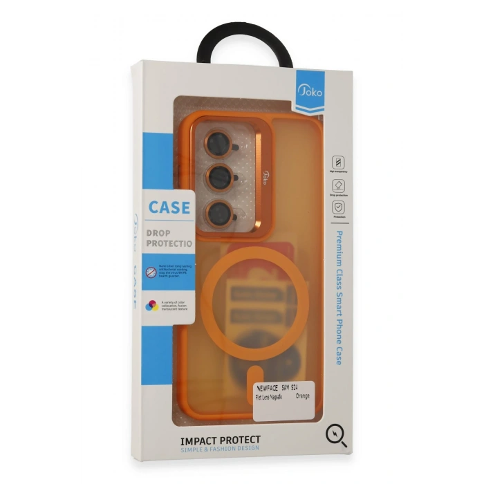 HarmonyAura Samsung Galaxy S24 Flet Lens Magsafe Kapak - Gri