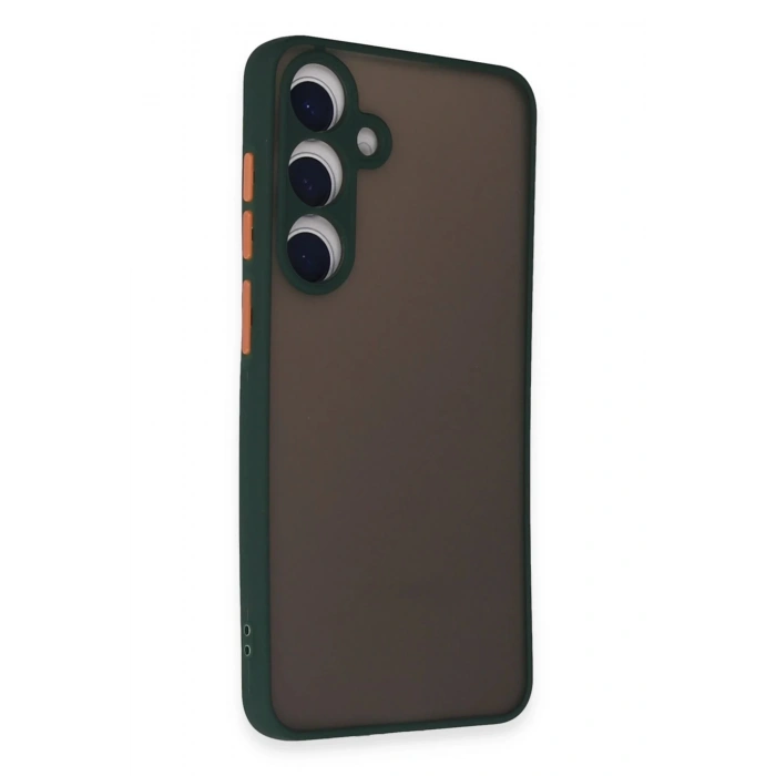 HarmonyAura  Samsung Galaxy S24 Kılıf Montreal Silikon Kapak - Yeşil