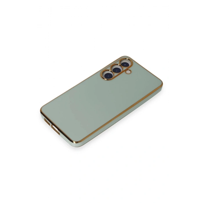 HarmonyAura  Samsung Galaxy S24 Kılıf Volet Silikon - Açık Yeşil