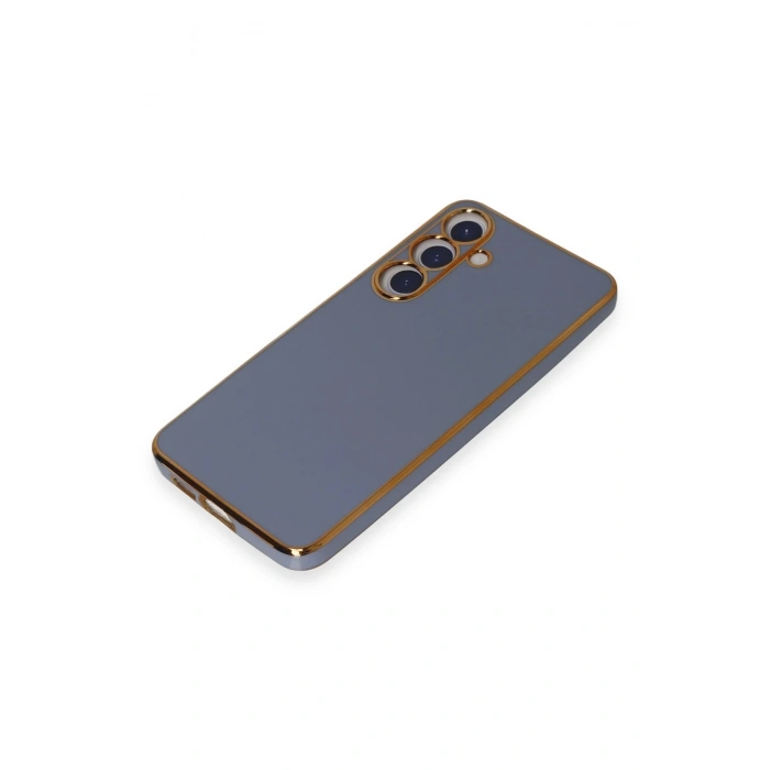 HarmonyAura  Samsung Galaxy S24 Kılıf Volet Silikon - Mavi