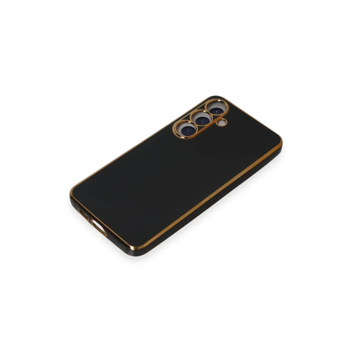 HarmonyAura  Samsung Galaxy S24 Kılıf Volet Silikon - Siyah