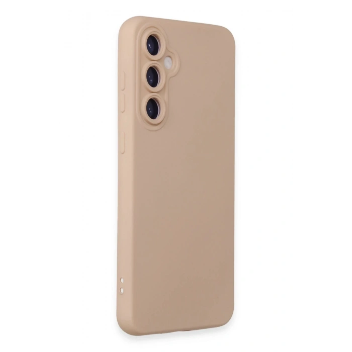 HarmonyAura  Samsung Galaxy S24 Plus Kılıf Nano Içi Kadife Silikon - Pudra