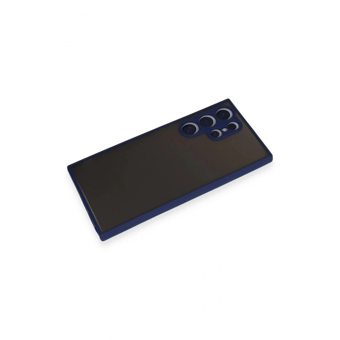 HarmonyAura  Samsung Galaxy S24 Ultra Kılıf Montreal Silikon Kapak - Lacivert