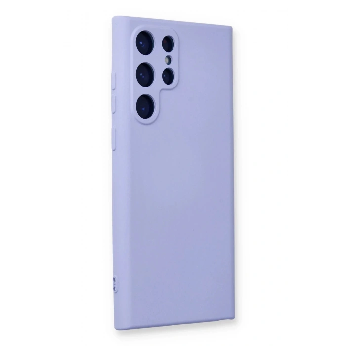 HarmonyAura  Samsung Galaxy S24 Ultra Kılıf Nano Içi Kadife Silikon - Lila