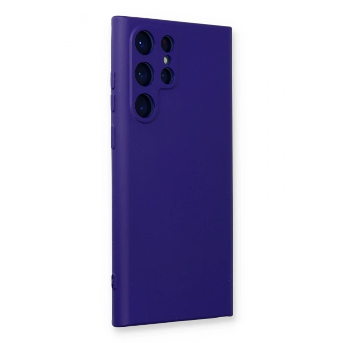 HarmonyAura  Samsung Galaxy S24 Ultra Kılıf Nano Içi Kadife Silikon - Mor