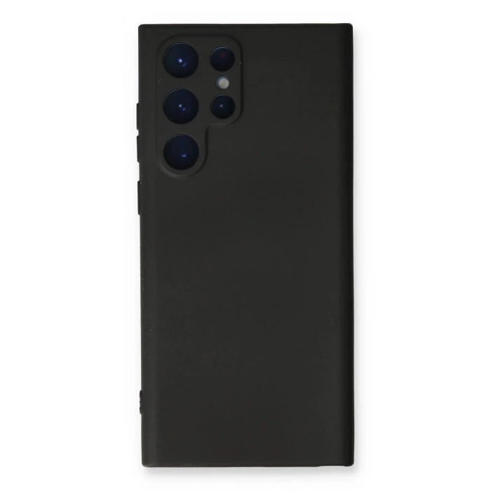 HarmonyAura  Samsung Galaxy S24 Ultra Kılıf Nano Içi Kadife Silikon - Siyah