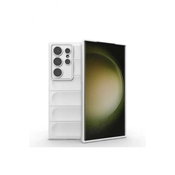 HarmonyAura  Samsung Galaxy S24 Ultra Kılıf Optimum Silikon - Krem