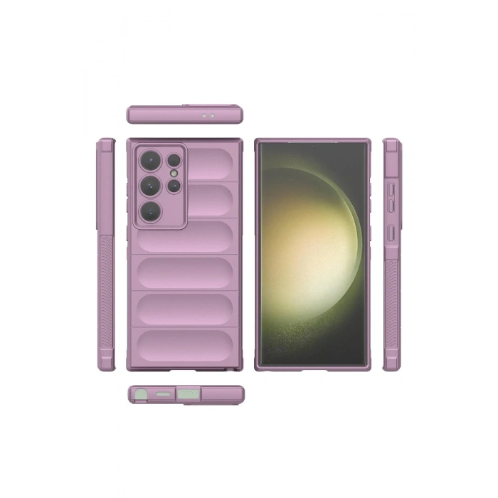 HarmonyAura  Samsung Galaxy S24 Ultra Kılıf Optimum Silikon - Mor