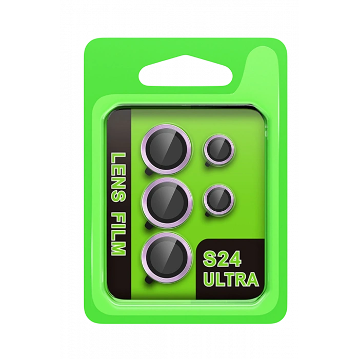 HarmonyAura Samsung Galaxy S24 Ultra Raze Metal Kamera Lens - Mor