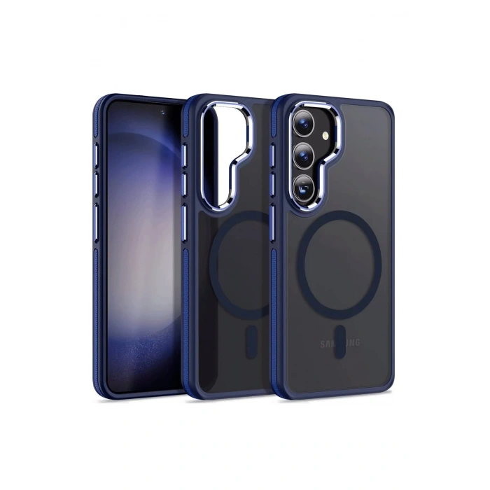 HarmonyAura Samsung Galaxy S24 Winner Magsafe Kapak - Lacivert