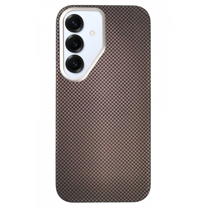 HarmonyAura Samsung Galaxy S25 Besa Magsafe Kapak - Natural Grey