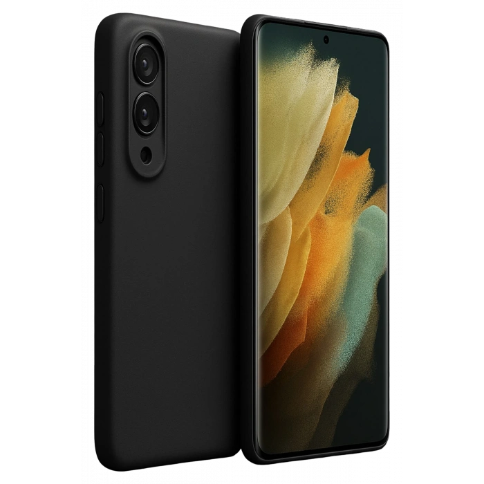 HarmonyAura Samsung Galaxy S25 Edge First Silikon - Siyah