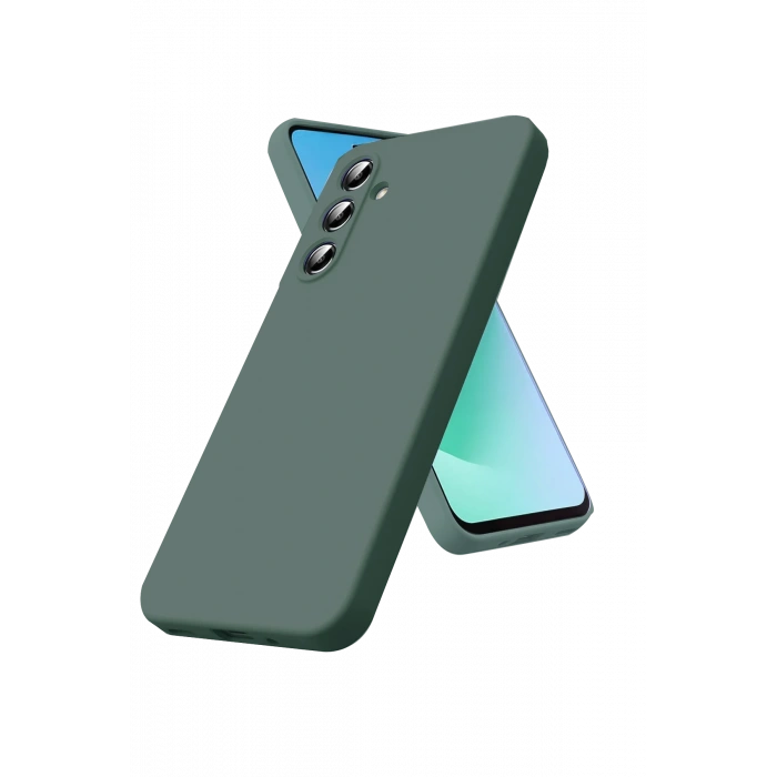 HarmonyAura Samsung Galaxy S25 FE First Silikon - Koyu Yeşil
