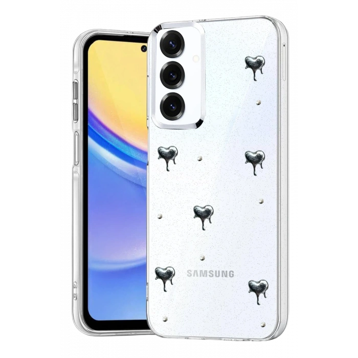 HarmonyAura Samsung Galaxy S25 FE Fiyonk Desenli Kapak - Desen 1