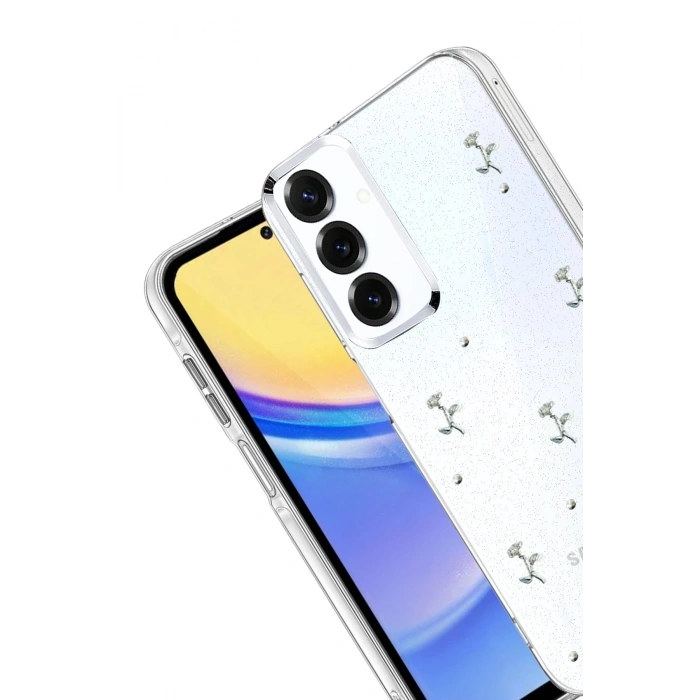 HarmonyAura Samsung Galaxy S25 FE Fiyonk Desenli Kapak - Desen 4