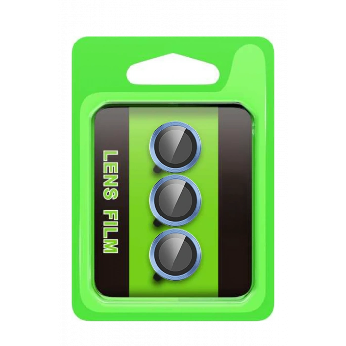 HarmonyAura Samsung Galaxy S25 FE Raze Metal Kamera Lens - Açık Mavi