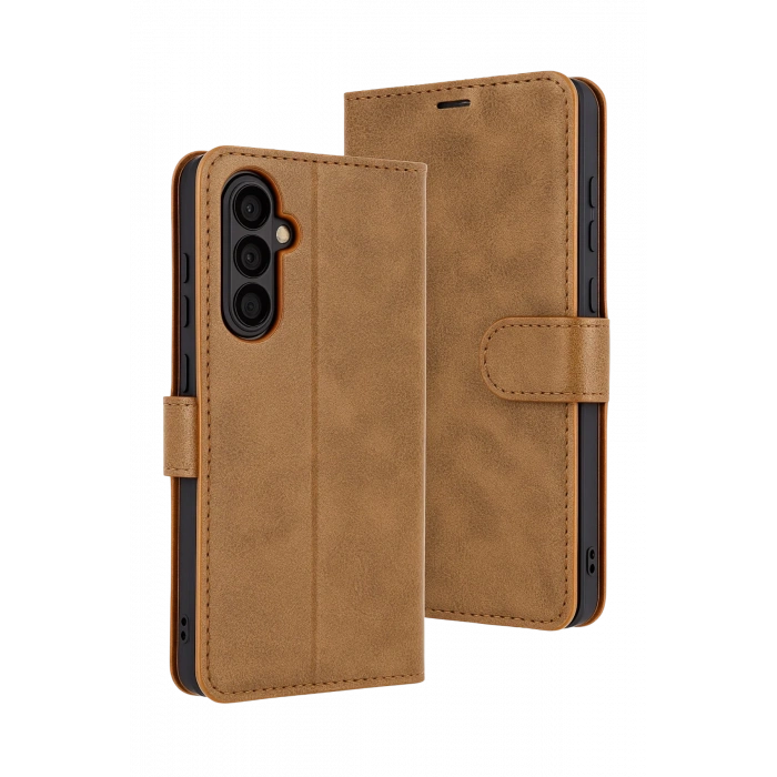 HarmonyAura Samsung Galaxy S25 FE Trend S Plus Kapaklı Kılıf - Taba