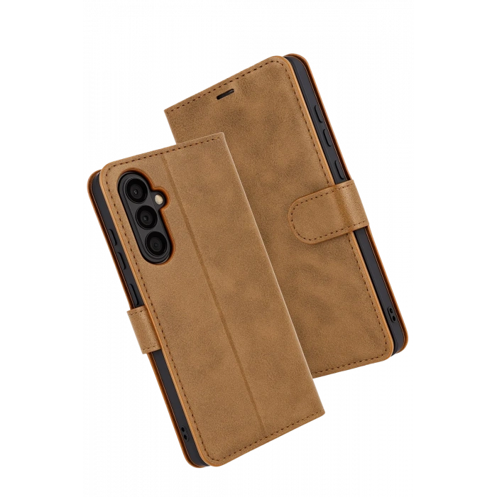 HarmonyAura Samsung Galaxy S25 FE Trend S Plus Kapaklı Kılıf - Taba