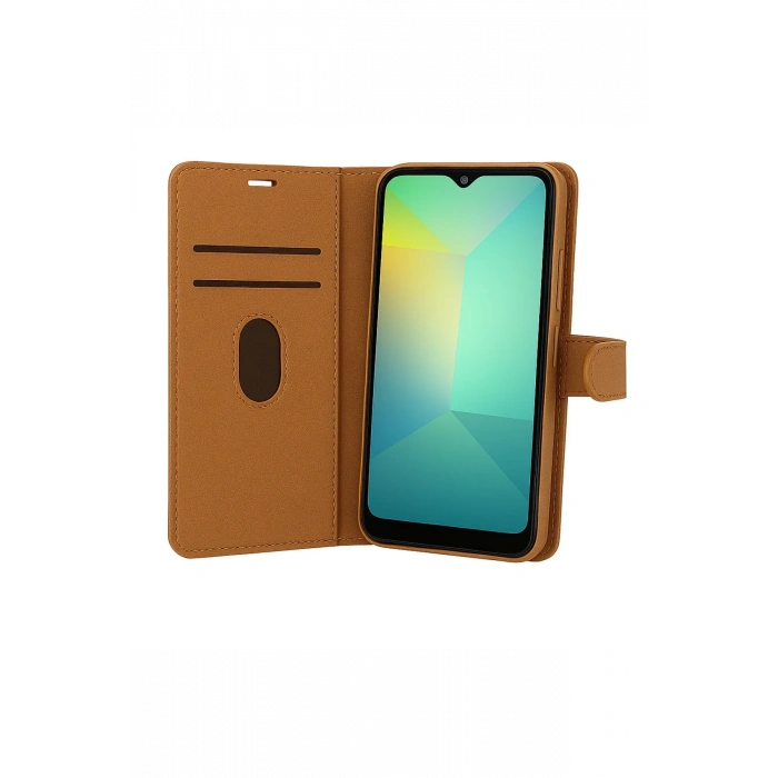 HarmonyAura Samsung Galaxy S25 FE Trend S Plus Kapaklı Kılıf - Taba