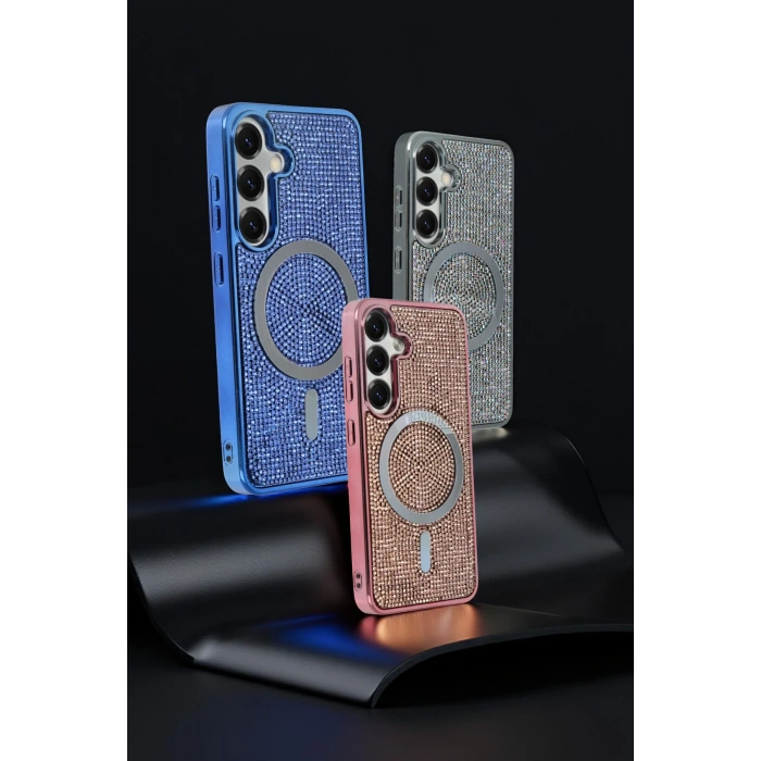 HarmonyAura Samsung Galaxy S25 Helen Magsafe Kapak - Derin Mor