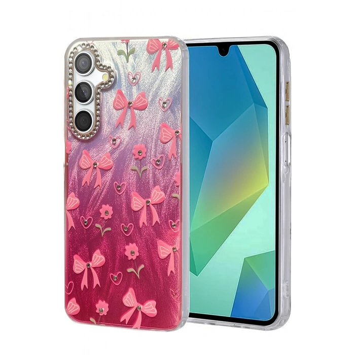 HarmonyAura Samsung Galaxy S25 Kılıf Blade Aynalı Desenli Kapak - Desen 3