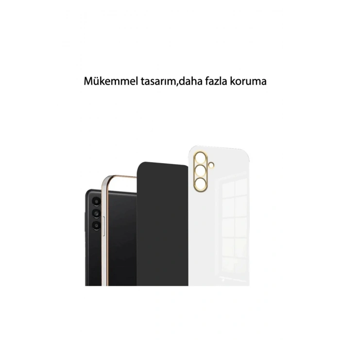 HarmonyAura  Samsung Galaxy S25 Plus Kılıf Volet Silikon - Beyaz