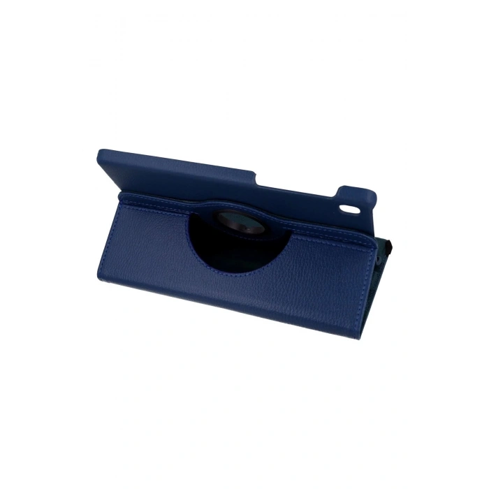 HarmonyAura  Samsung Galaxy T220 Tab A7 Lite 8.7 Kılıf 360 Tablet Deri Kılıf - Lacivert