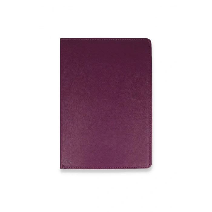 HarmonyAura  Samsung Galaxy T220 Tab A7 Lite 8.7 Kılıf 360 Tablet Deri Kılıf - Mürdüm