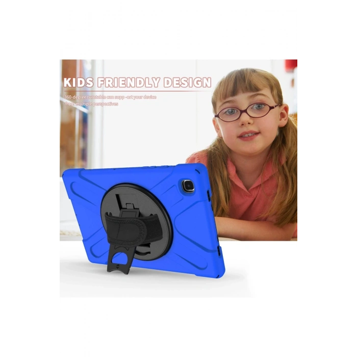 HarmonyAura  Samsung Galaxy T220 Tab A7 Lite 8.7 Kılıf Amazing Tablet Kapak - Mavi