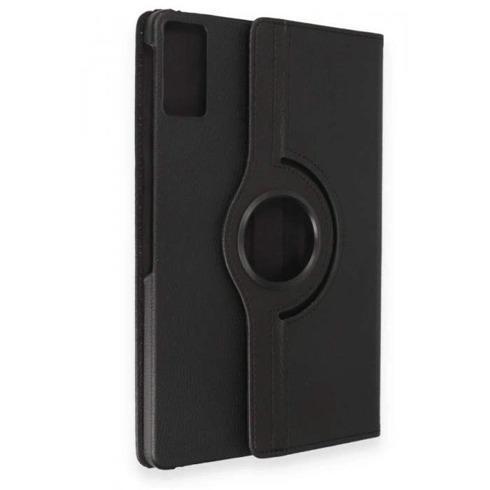 HarmonyAura Samsung Galaxy T550 Tab A 9.7 Kılıf 360 Tablet Deri Kılıf - Siyah