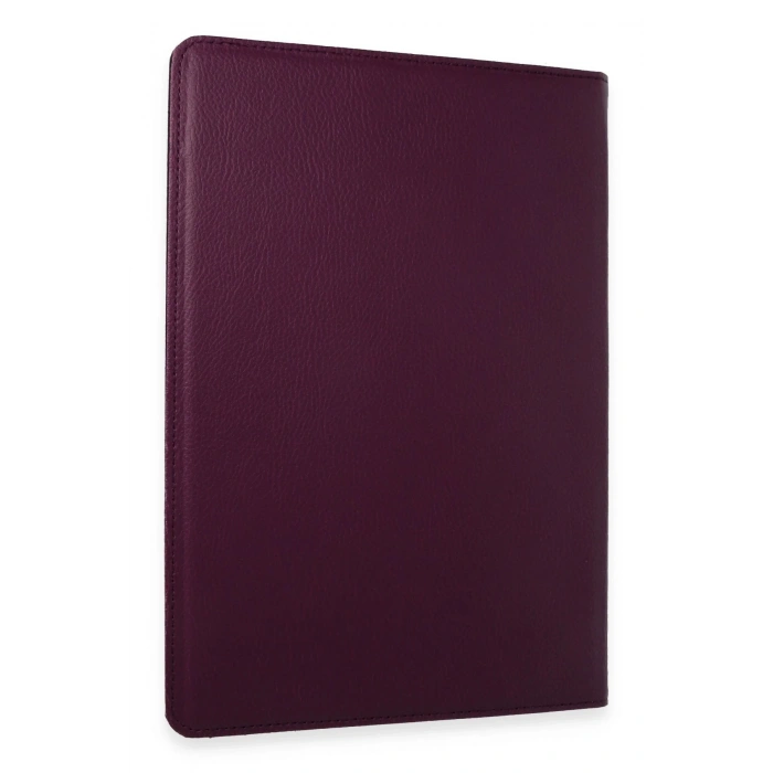 HarmonyAura  Samsung Galaxy X610 Tab S9 Fe Plus 12.4 Kılıf 360 Tablet Deri Kılıf - Mürdüm