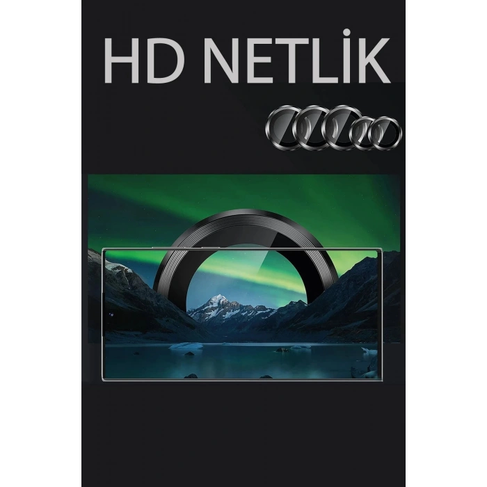 HarmonyAura  Samsung Galaxy Z Flip 5 Valdez Metal Kamera Lens - Siyah