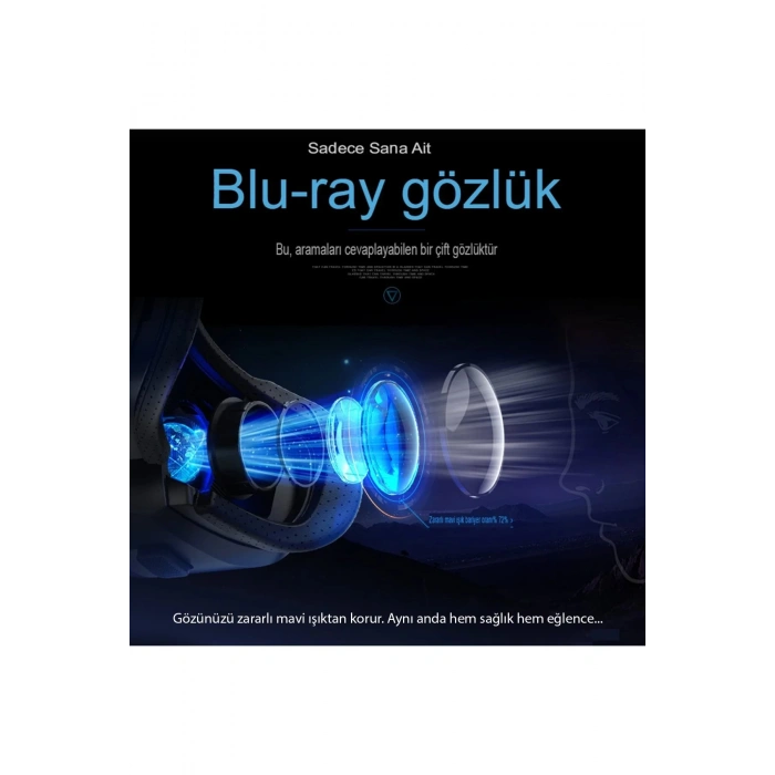HarmonyAura  Shinecon Sc-g02ed 3d Sanal Gerçeklik Gözlüğü - Siyah