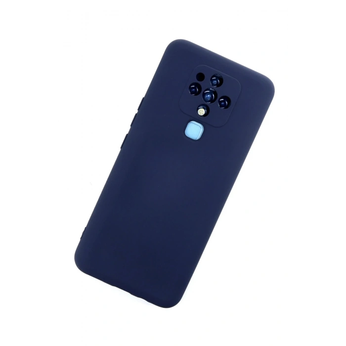 HarmonyAura  Tecno Camon 16 Kılıf Nano Içi Kadife Silikon - Lacivert