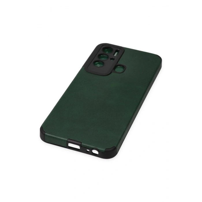 HarmonyAura  Tecno Pova Neo Kılıf Loop Deri Silikon - Yeşil