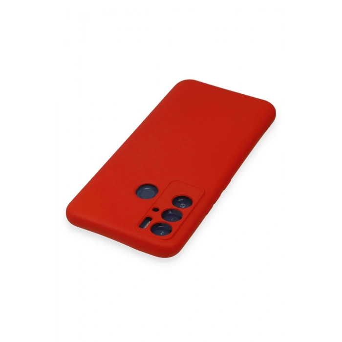 HarmonyAura  Tecno Pova Neo Kılıf Nano Içi Kadife Silikon - Kırmızı