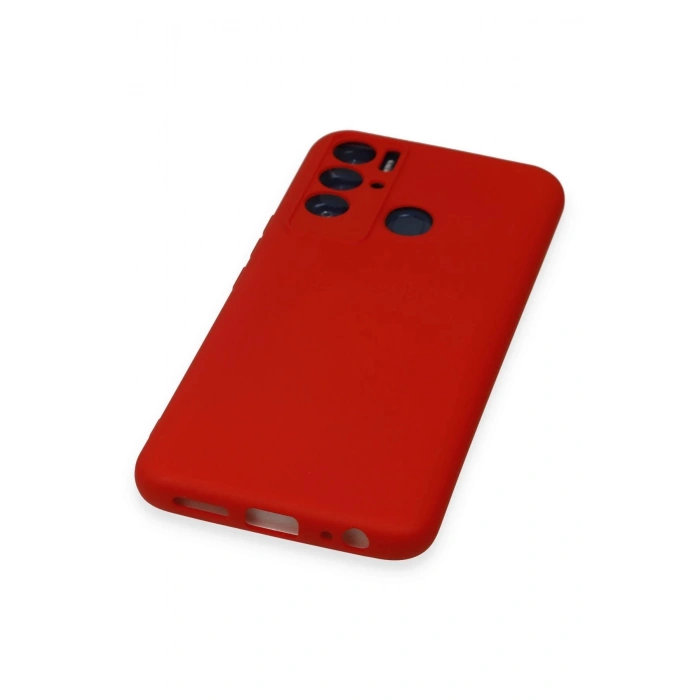 HarmonyAura  Tecno Pova Neo Kılıf Nano Içi Kadife Silikon - Kırmızı