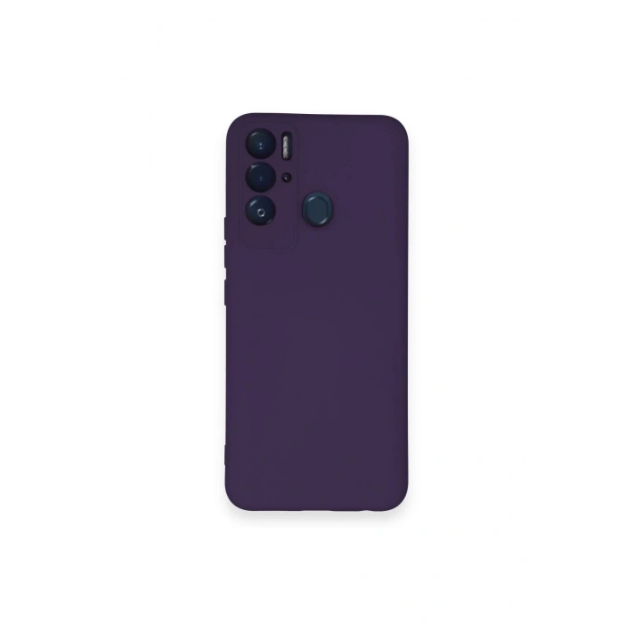 HarmonyAura  Tecno Pova Neo Kılıf Nano Içi Kadife Silikon - Mor