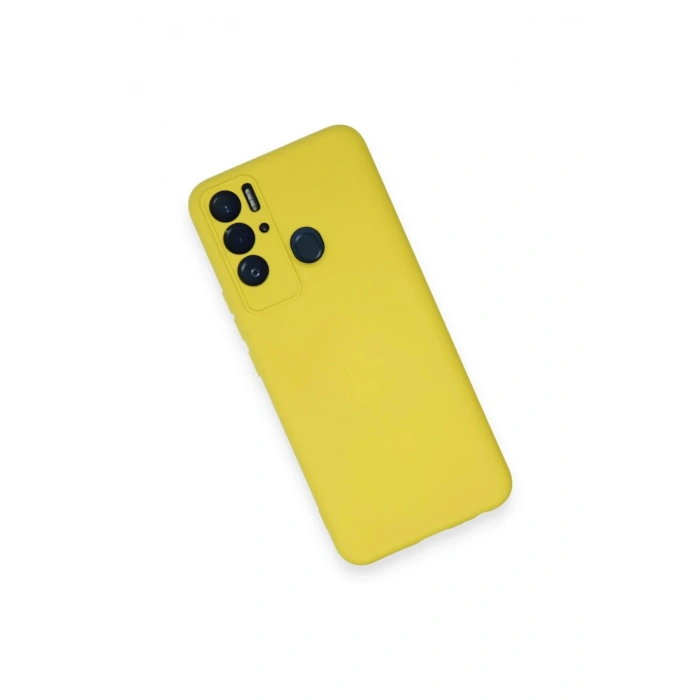 HarmonyAura  Tecno Pova Neo Kılıf Nano Içi Kadife Silikon - Sarı