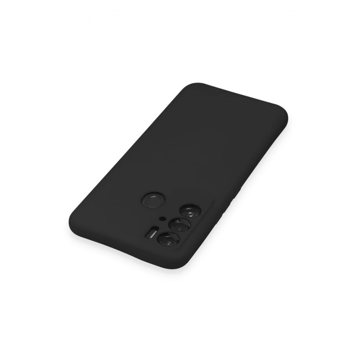 HarmonyAura  Tecno Pova Neo Kılıf Nano Içi Kadife Silikon - Siyah