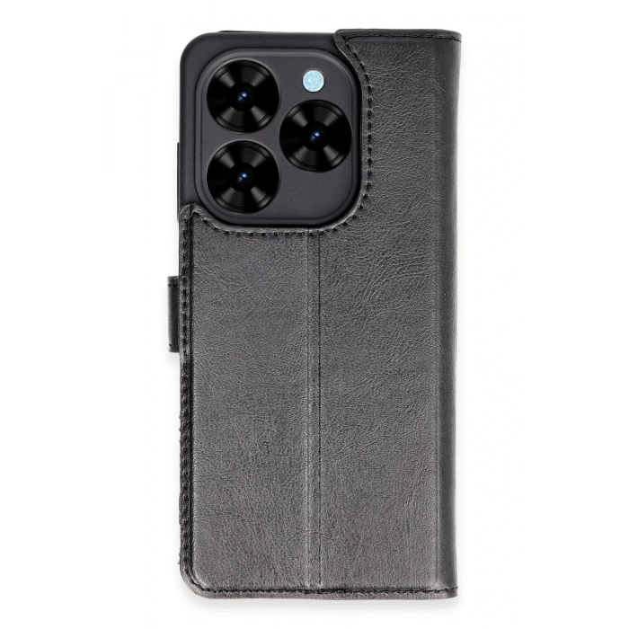 HarmonyAura  Tecno Spark Go 2024 Kılıf Trend S Plus Kapaklı Kılıf - Siyah